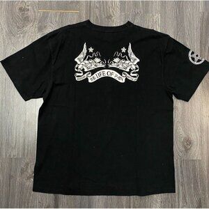 Andsuns Mens T Shirt XXL Black White CottonThe Life of Pain Tokai Brotherhood